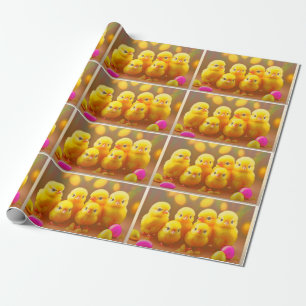 6 Little Easter Chicken Collectie Cadeaupapier