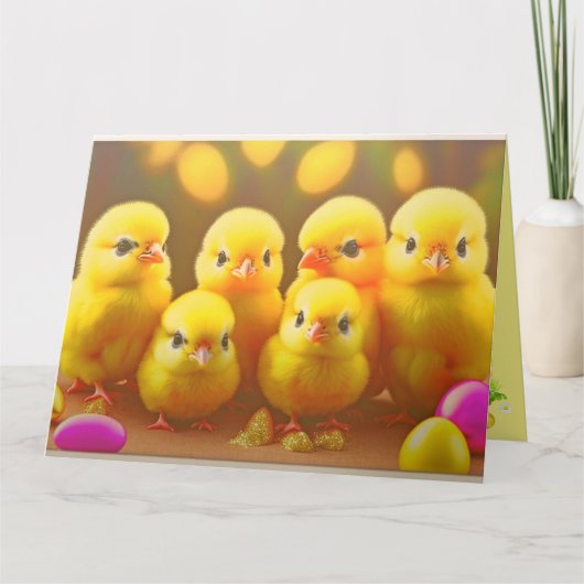 6 Little Easter Chicken Collectie Kaart (Voorkant)