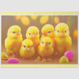 6 Little Easter Chicken Collectie Tissuepapier
