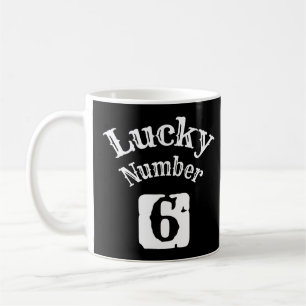 6 - Lucky Number 6 Luck Koffiemok