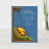 6 maanden Jubileum Recovery Sun Kaart (Voorkant)