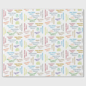 6 maart, cadeaupapier voor cadeautjes (Vlak)