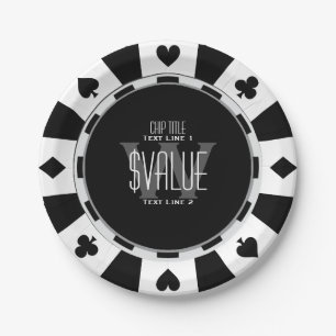 6 manieren om uw klassieke pokerchip aan te passen papieren bordje