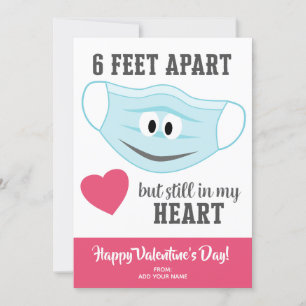 6 meter uit elkaar, maar nog steeds in mijn hart - feestdagenkaart