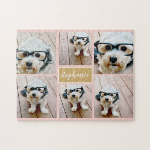 6 Minimalisator voor fotocollage - Kan kleur bewer Legpuzzel