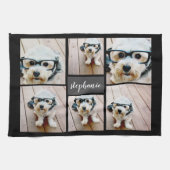 6 Minimalisator voor fotocollage - Kan kleur bewer Theedoek (Horizontaal)