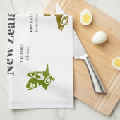 6 Nieuw-Zeelandse vogels Theedoek (Quarter Fold)