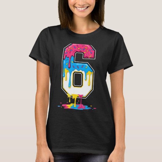 6 Number Seven Team Srts Ice Cream Drip Matching V T-shirt (Voorkant)