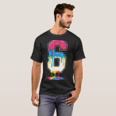 6 Number Seven Team Srts Ice Cream Drip Matching V T-shirt (Voorkant volledig)
