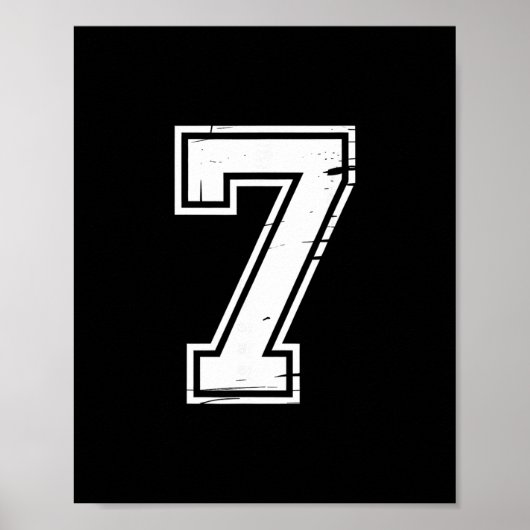 6 Nummer 67 Six Seven Meme Poster (Voorkant)