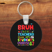 6 Out Of 7 Teachers Think 67% Of Students Overuse  Sleutelhanger (Voorkant)