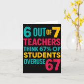 6 Out Of 7 Teachers Think 67% Students Overuse Quo Kaart (Gele Bloem)