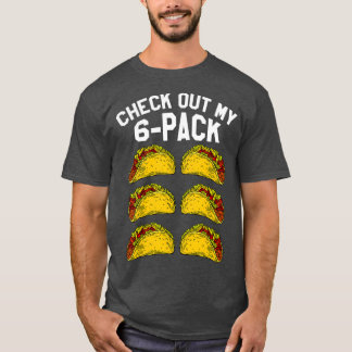 6 Pack Fitness Taco Funny Mexican Gym Top voor Tac