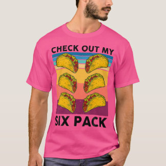 6 Pack Fitness Taco Grappig Mexicaans Eten Liefheb T-shirt