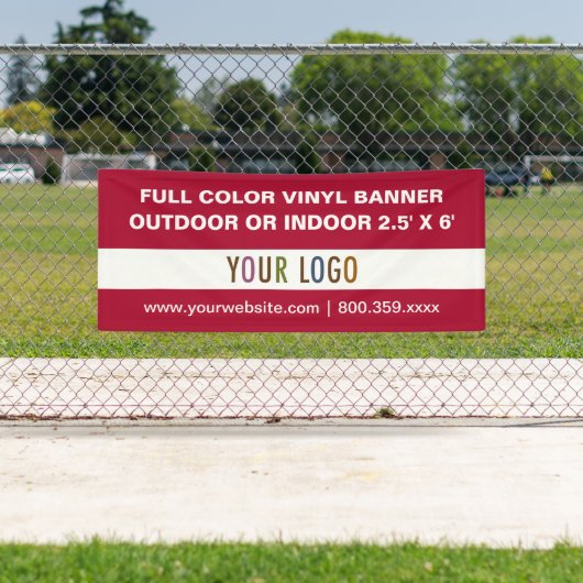 6' Panneau personnalisé Bannière en vinyle extérie (En situation)