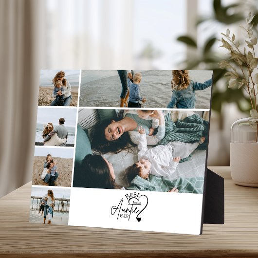6 Personalized Best Aunt Photo Collage Fotoplaat