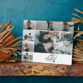 6 Personalized Best Aunt Photo Collage Fotoplaat (Zijkant)