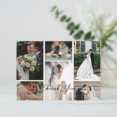 6 persoons foto collage Favoriete Momenten Bedankkaart (Staand voorkant)