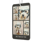 6 Photo Collage - funky pattern black Luchtverfrisser (Links)