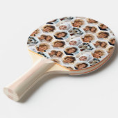 6 Photo Collage honingraatpatroon - BE PATIENT Tafeltennisbatje (Voorkant Gekanteld)