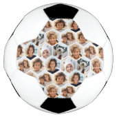 6 Photo Collage honingraatpatroon - BE PATIENT Voetbal (Voorkant)