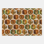 6 Photo Collage Personalized Template Inpakpapier Vel (Voorkant 3)