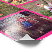 6 Photo Collage Poster Imprimer - Famille Enfants  (Coin)