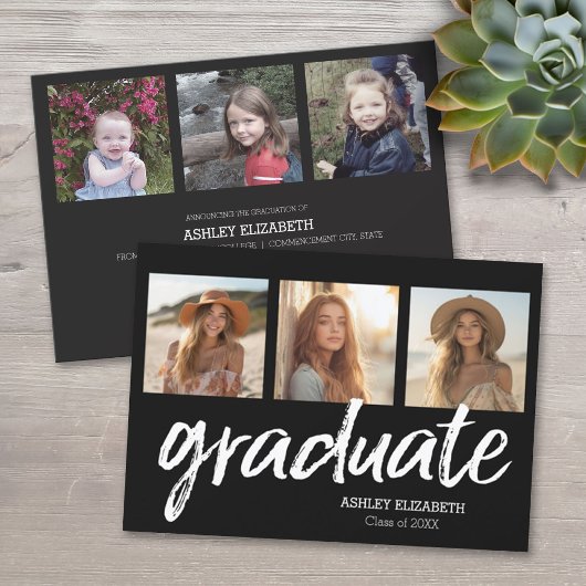 6 Photo Faire-part tendance de graduation