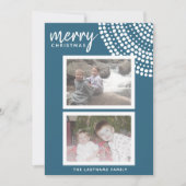 6 Photo Flammes de neige de vacances - Carte de va (Devant)