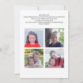 6 Photo Flammes de neige de vacances - Carte de va (Dos)