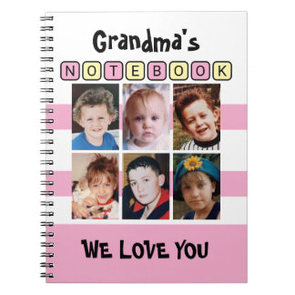 6 photo love you pink grandma's notitieboek