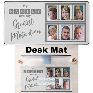 6 photo motif famille gris