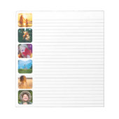 6 Photo Notepad Template Lined Notepad Notitieblok (Voorkant)