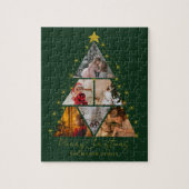 6 Photo Tree Shape Christmas family gift  Legpuzzel (Verticaal)