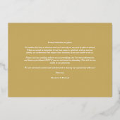 6 Photos Collage Wedding Botanical Branches Frame Folie Uitnodiging (Achterkant)