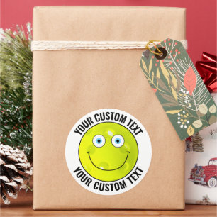 6 Pickleball Gepersonaliseerde tekst Aangepast bli Ronde Sticker