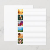 6 Pièces de papier à revêtement Modèle photo arron (Devant / Derrière)