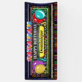 6 Pieds Bannière Anniversaire Heureux (Vertical)