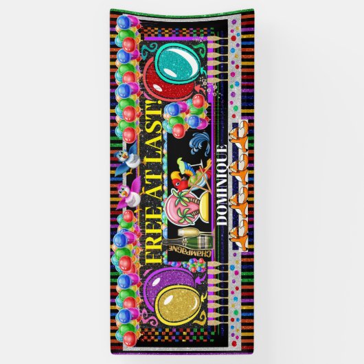 6 PIEDS LIBRES À LA DERNIÈRE Bannière (Vertical)