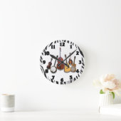 6-PIEKERIJBAND-CLOCK RONDE KLOK (Huis)