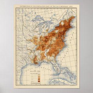 6 Populatie 1830 Poster
