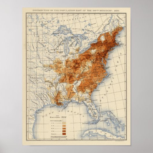 6 Populatie 1830 Poster (Voorkant)