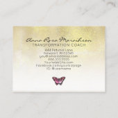 *~* 6 Punch Trou Butterfly Flowers Carte de fidéli (Dos)