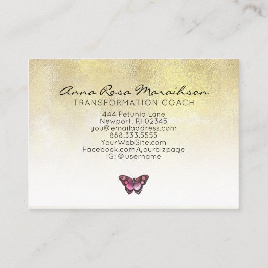 *~* 6 Punch Trou Butterfly Flowers Carte de fidéli (Dos)