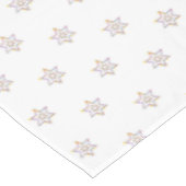  6 - puntsterren op wit tafelkleed (Gekanteld)