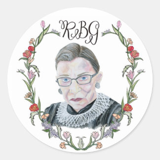 6 RBG-Stickers Ronde Sticker