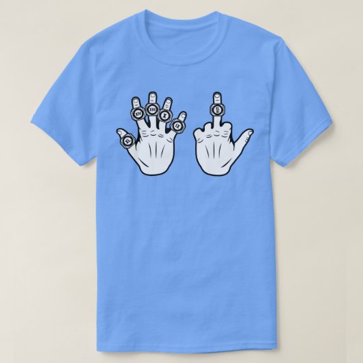 6 ringen pitt geel t-shirt (Design voorkant)