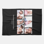 6 Secties Aangepaste foto zwarte Lijsten Theedoek (Horizontaal)