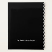 6 sections Photo personnalisée Simple cadre noir é (Dos)