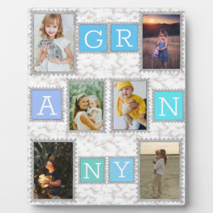 6 Six Collage Cute Baby Family Love Granny Fotoplaat